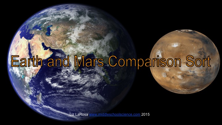 Mars And Earth Comparison Chart