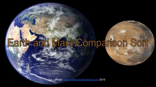 Earth & Mars Comparison Chart